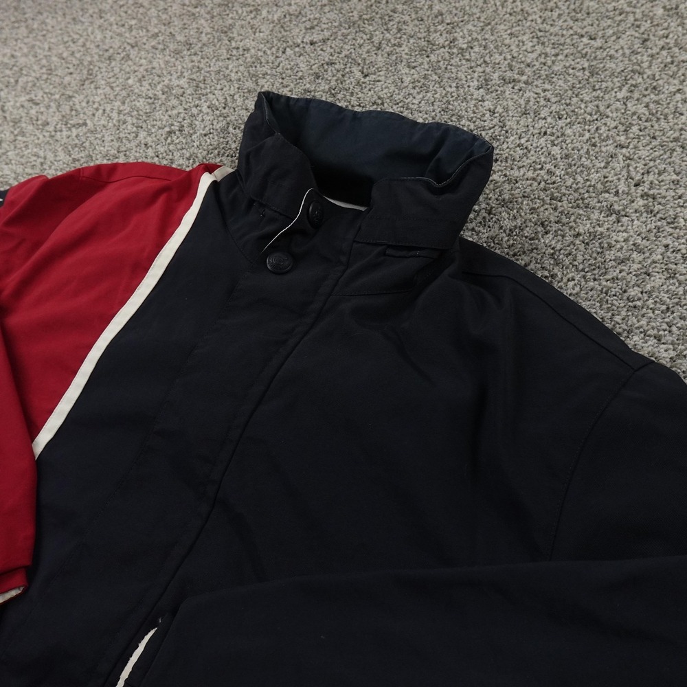Nautica Jacket Mens L Blue Red Colorblock NS-83 Sailing Windbreaker Coat Outdoor